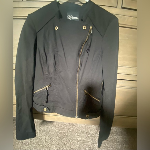 LOTS* Women's two Denim jackets and GUESS crop black blazer size Small - Picture 2 of 5